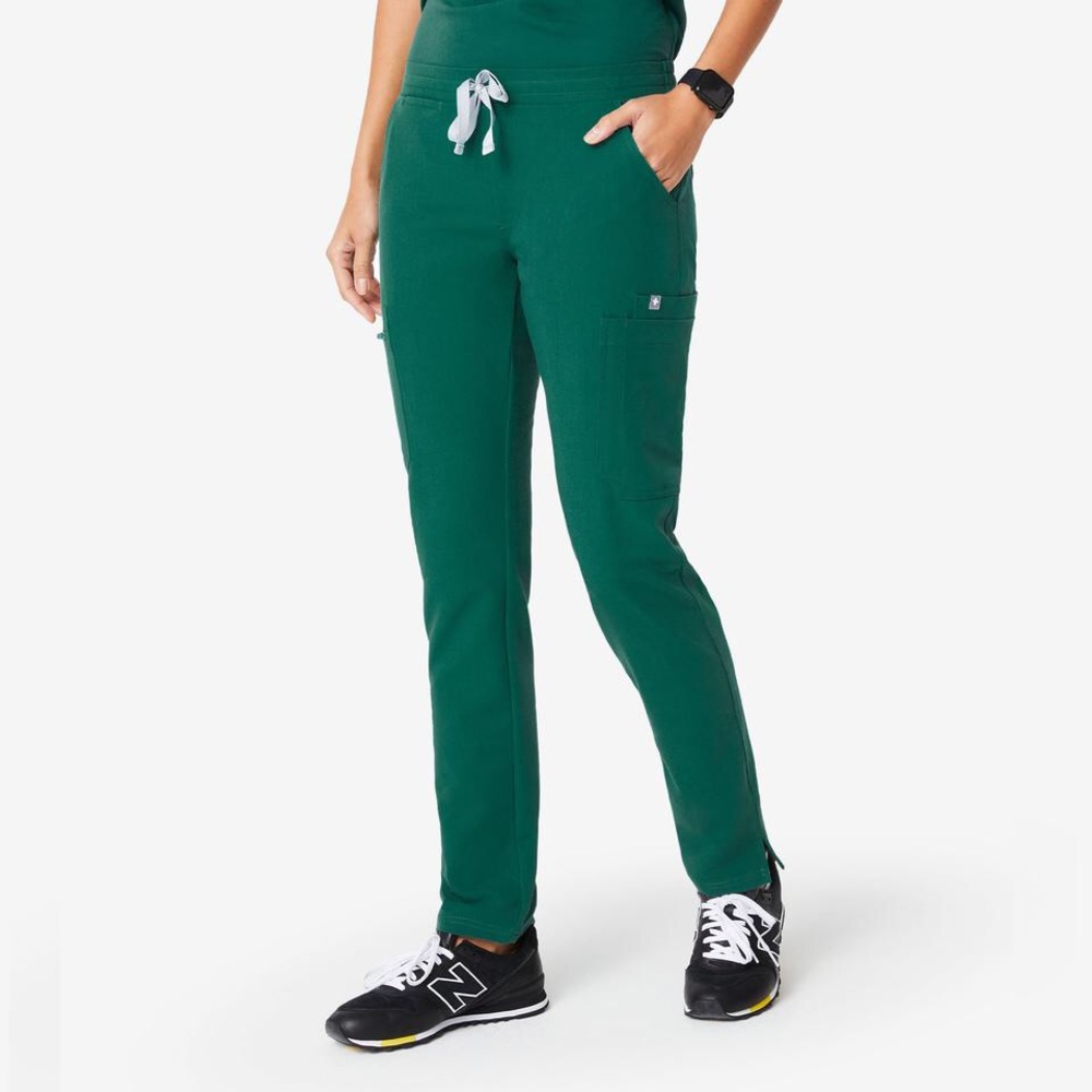 Hunter Green Figs Scrub Pants